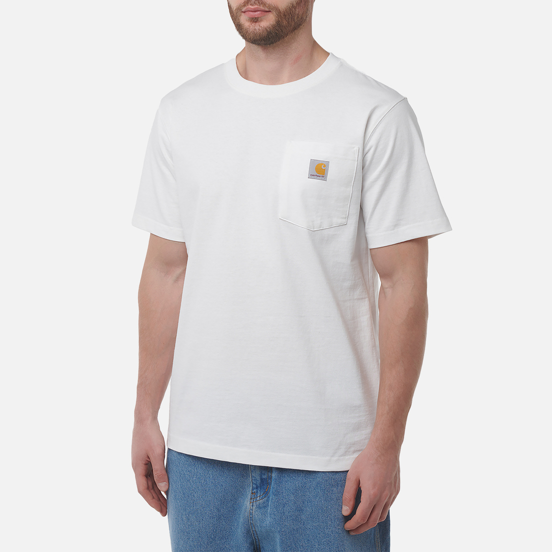 Carhartt Мужская футболка Relaxed Fit Heavyweight K87 Pocket