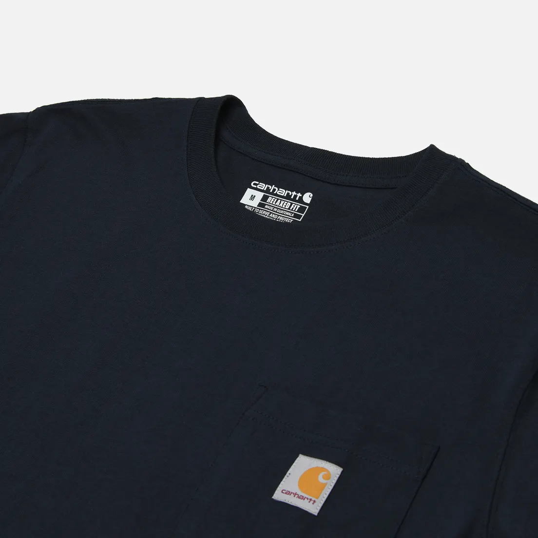 Carhartt Мужская футболка Relaxed Fit Heavyweight K87 Pocket
