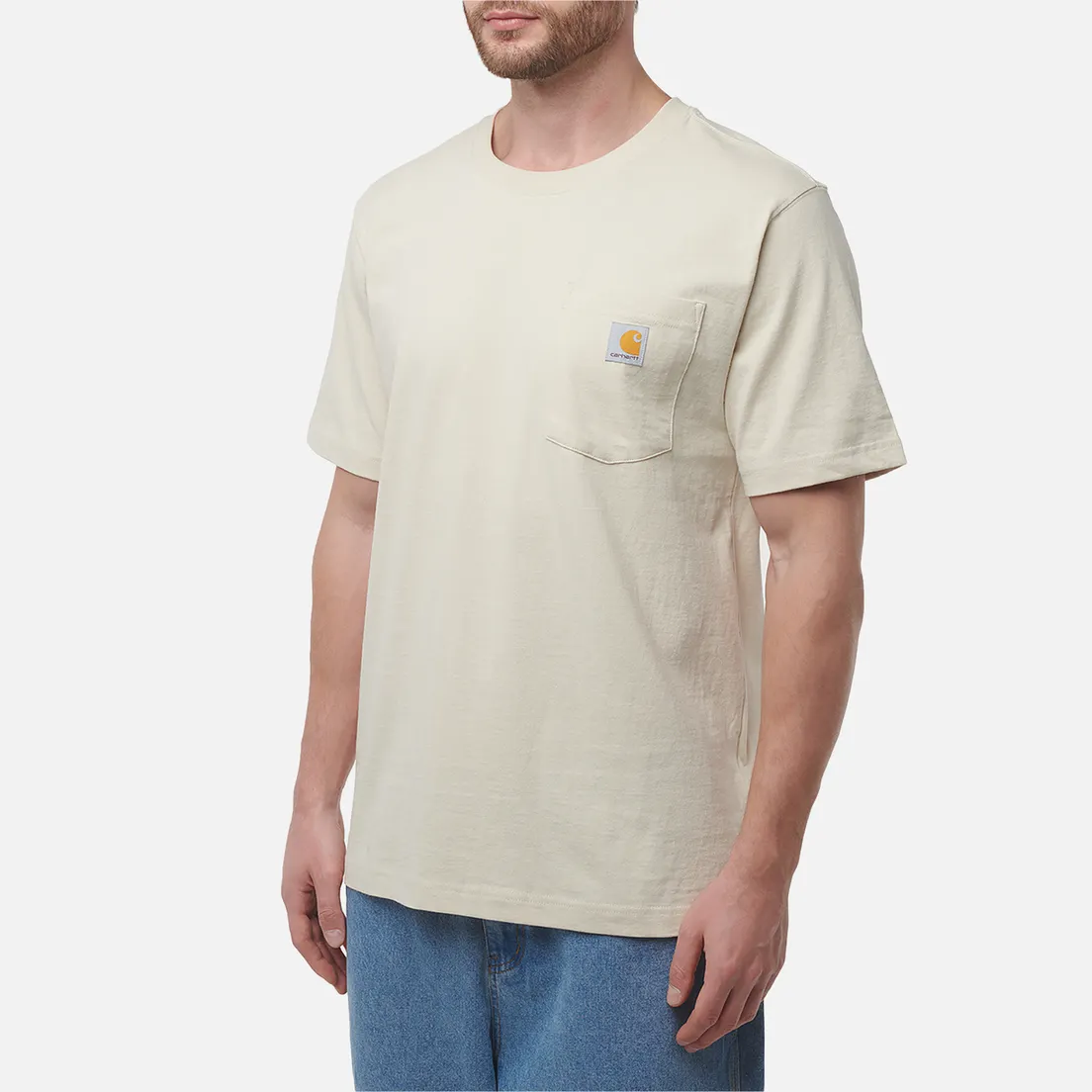Carhartt Мужская футболка Relaxed Fit Heavyweight K87 Pocket