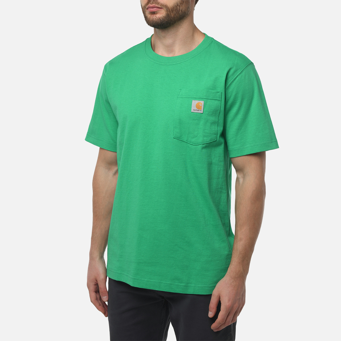 Carhartt Мужская футболка Relaxed Fit Heavyweight K87 Pocket