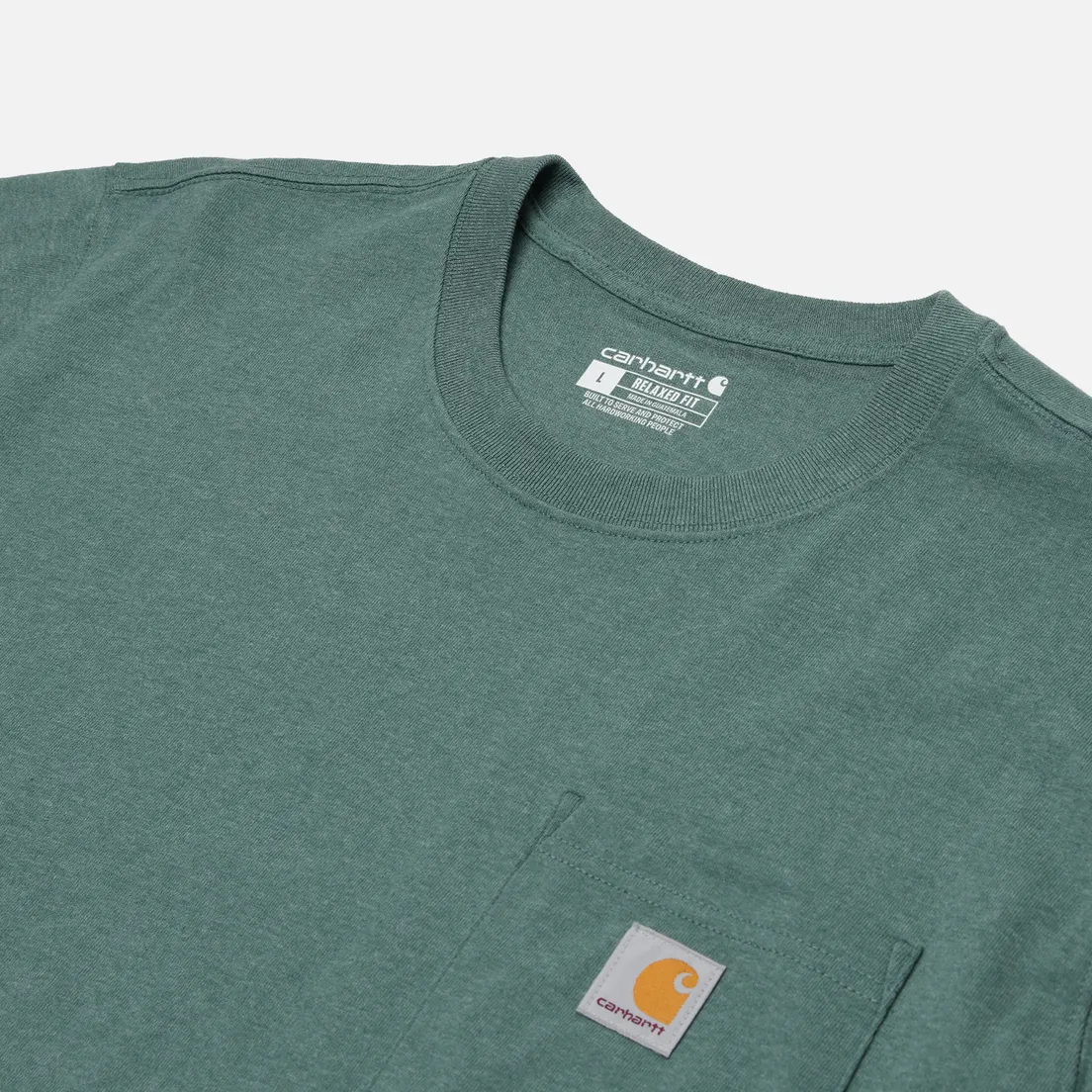 Carhartt Мужская футболка Relaxed Fit Heavyweight K87 Pocket