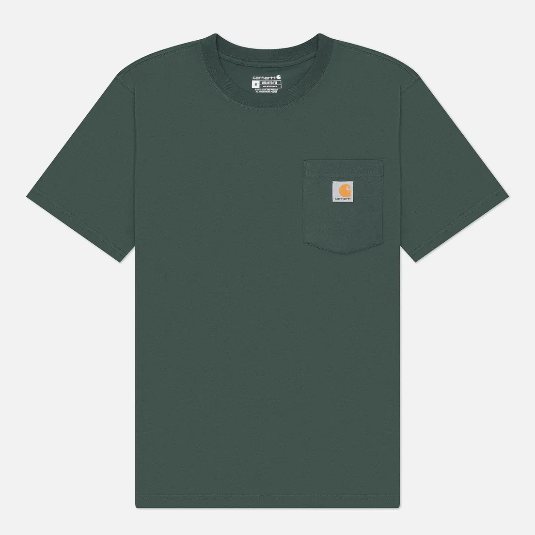 Carhartt Мужская футболка Relaxed Fit Heavyweight K87 Pocket