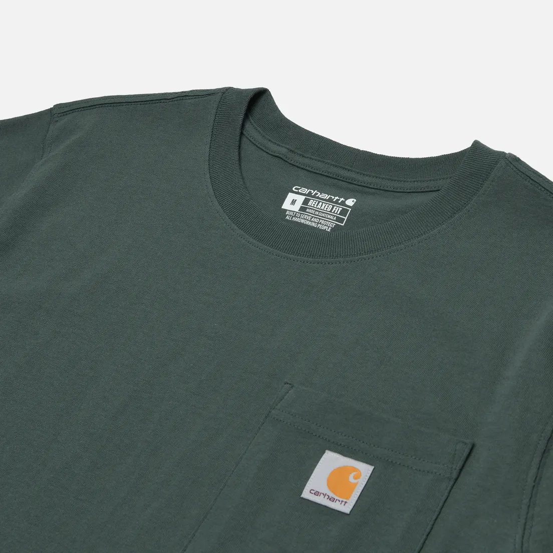 Carhartt Мужская футболка Relaxed Fit Heavyweight K87 Pocket