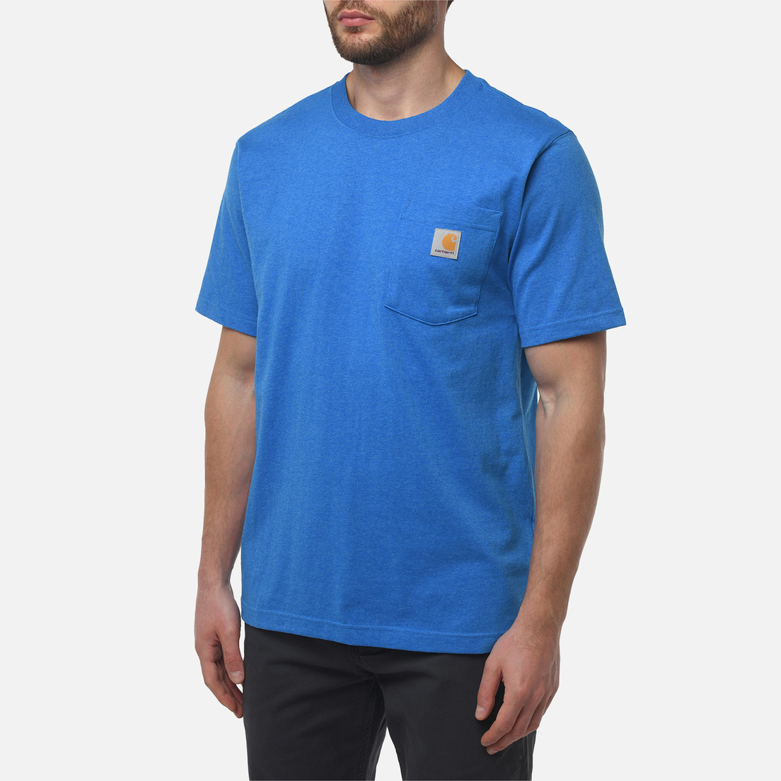 Carhartt Мужская футболка Relaxed Fit Heavyweight K87 Pocket