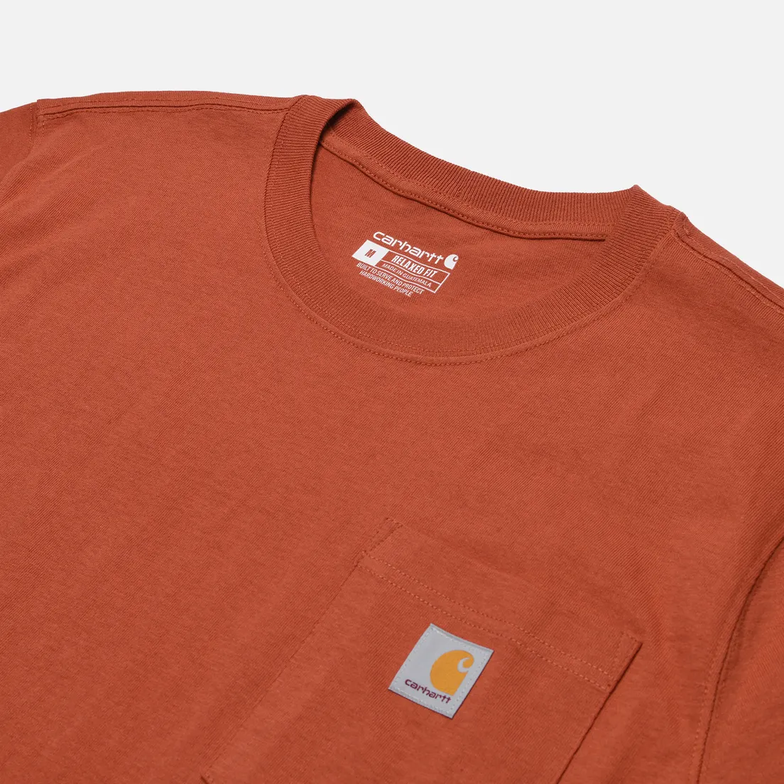 Carhartt Мужская футболка Relaxed Fit Heavyweight K87 Pocket