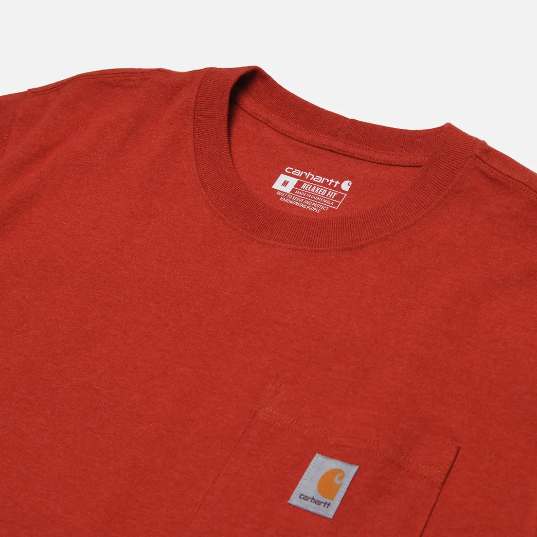 Carhartt Мужская футболка Relaxed Fit Heavyweight K87 Pocket