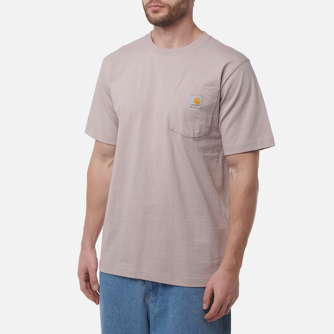 Carhartt Мужская футболка Relaxed Fit Heavyweight K87 Pocket
