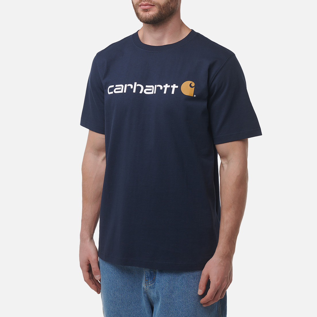 Carhartt Мужская футболка Relaxed Fit Heavyweight Logo Graphic