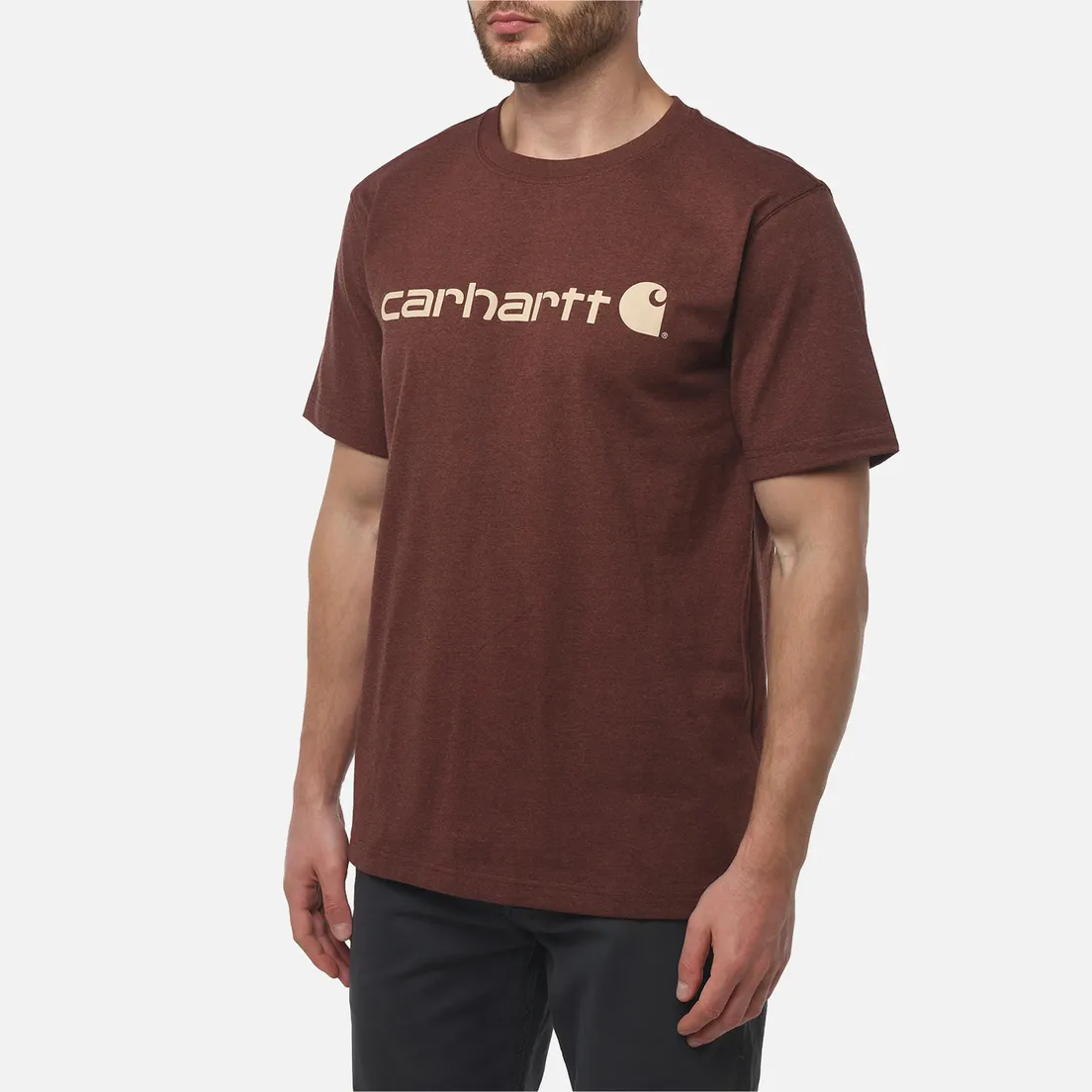 Carhartt Мужская футболка Relaxed Fit Heavyweight Logo Graphic