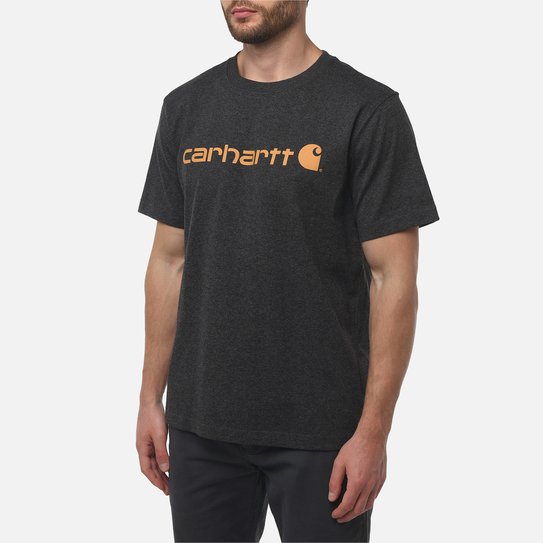 Carhartt Мужская футболка Relaxed Fit Heavyweight Logo Graphic