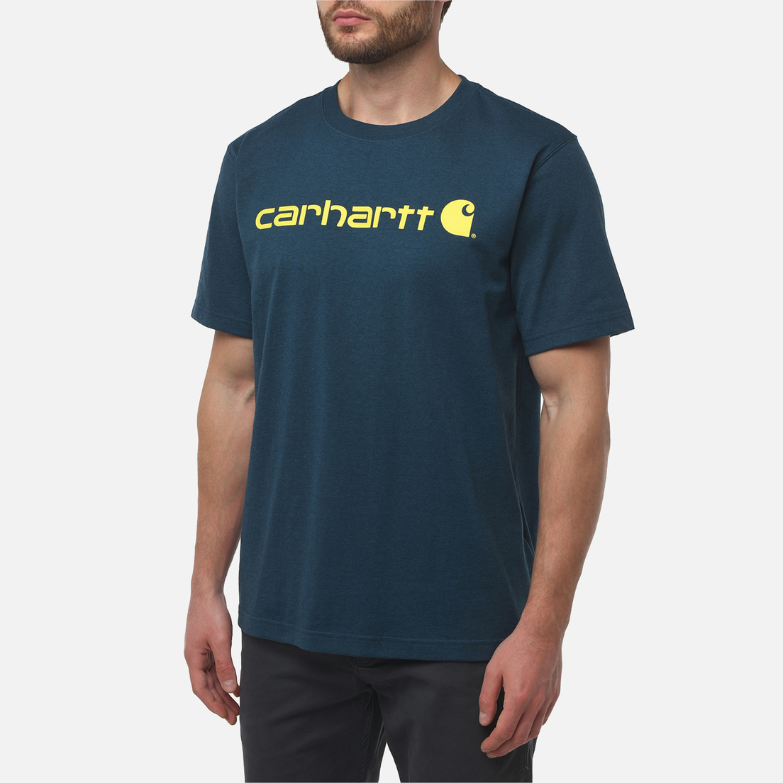 Carhartt Мужская футболка Relaxed Fit Heavyweight Logo Graphic