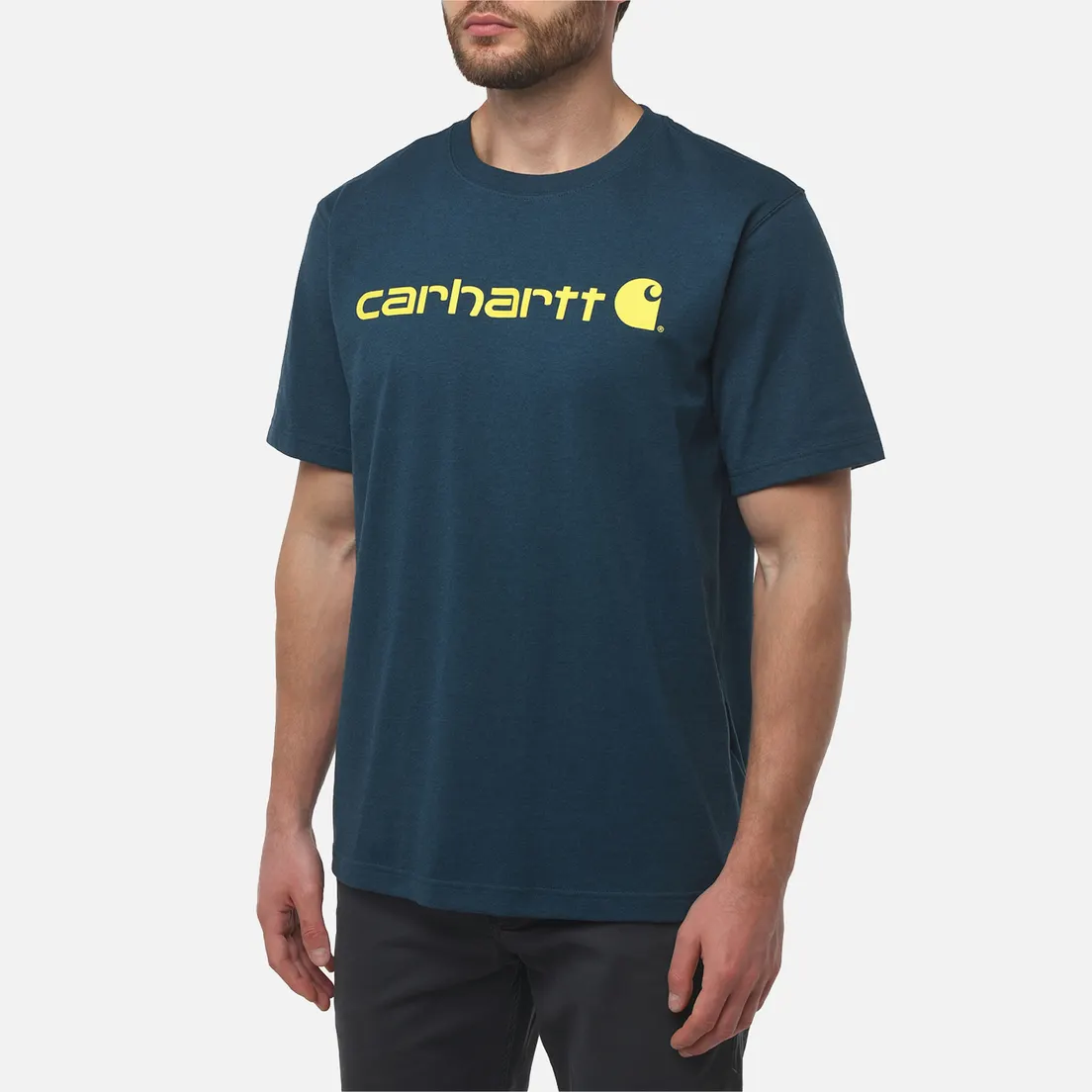 Carhartt Мужская футболка Relaxed Fit Heavyweight Logo Graphic