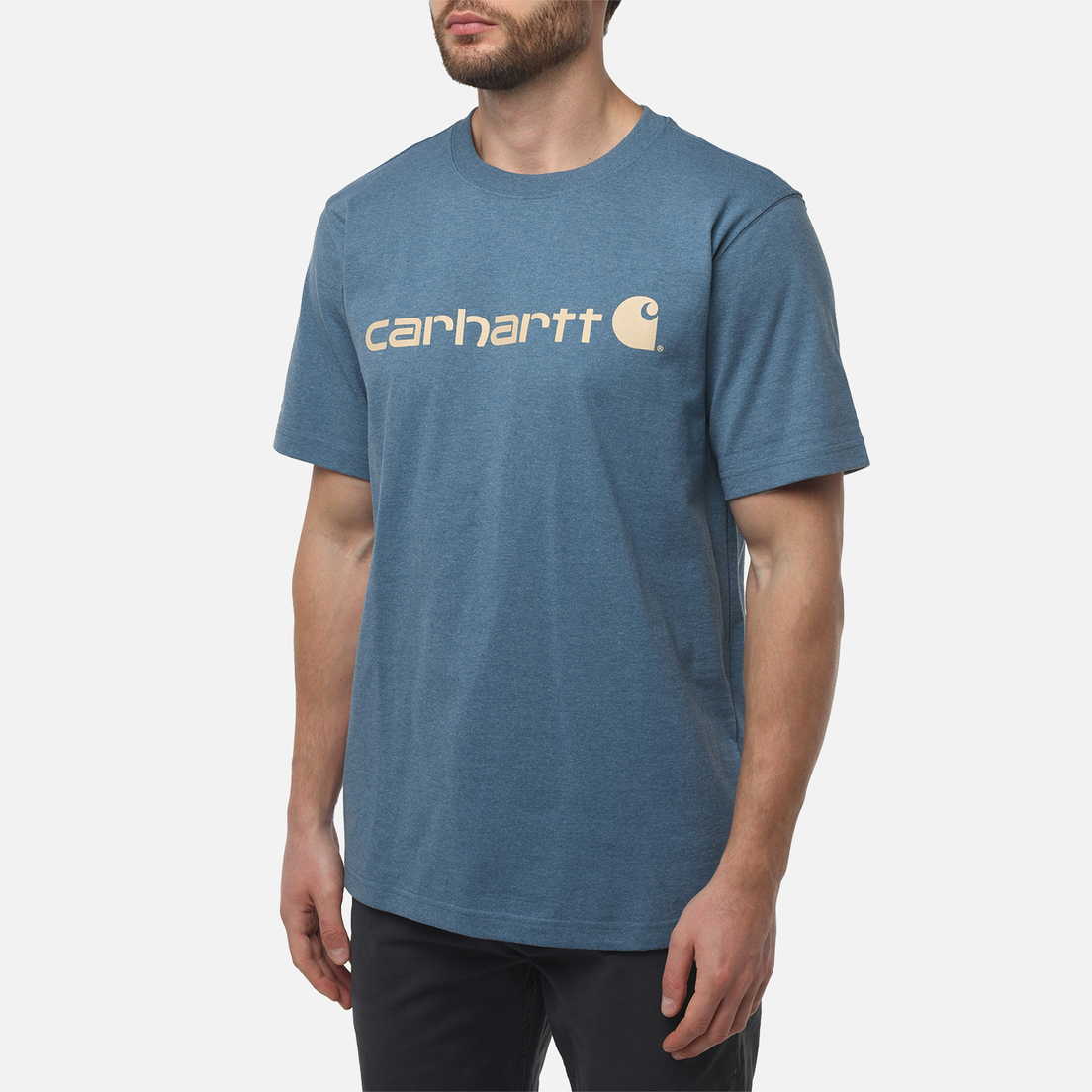Carhartt Мужская футболка Relaxed Fit Heavyweight Logo Graphic