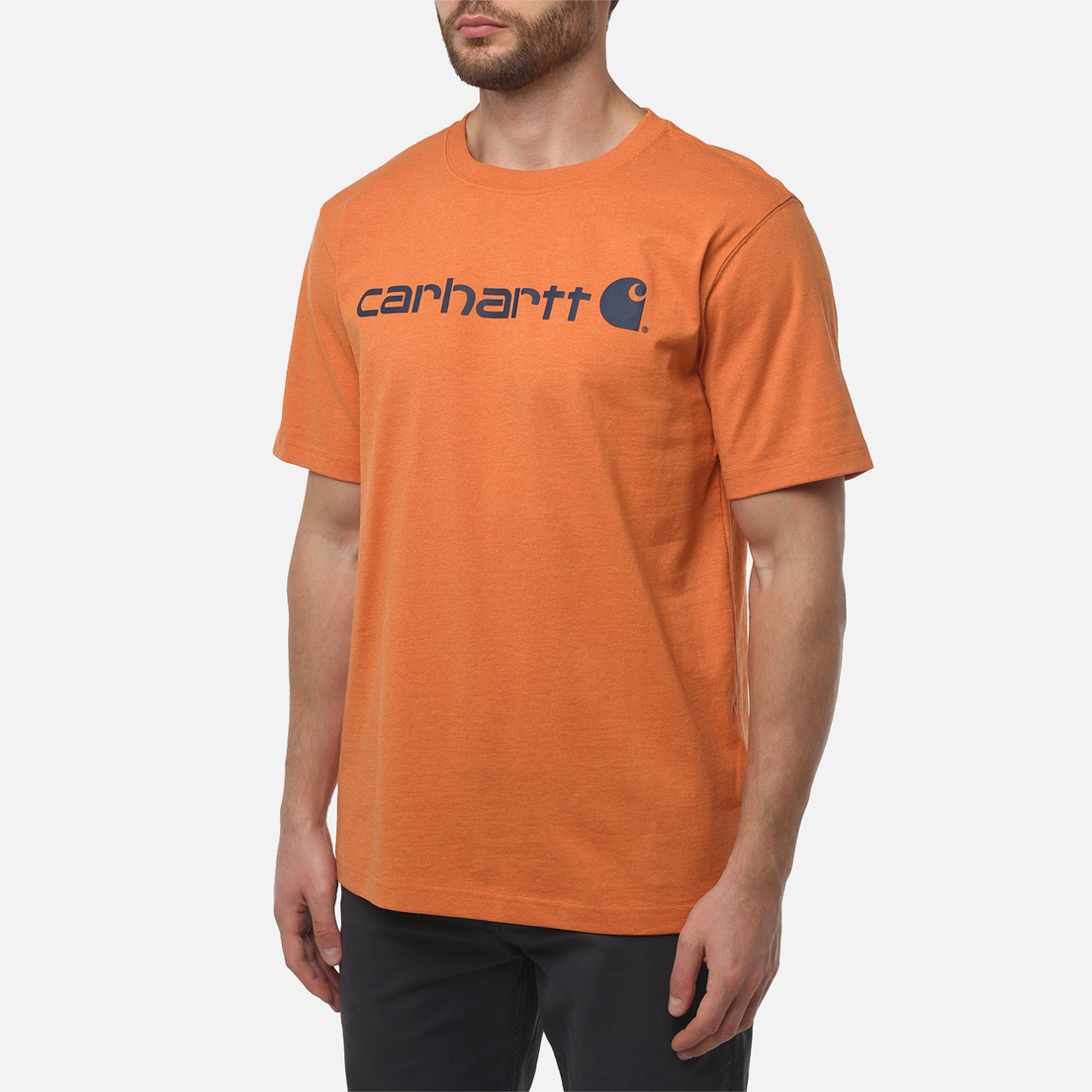 Carhartt Мужская футболка Relaxed Fit Heavyweight Logo Graphic