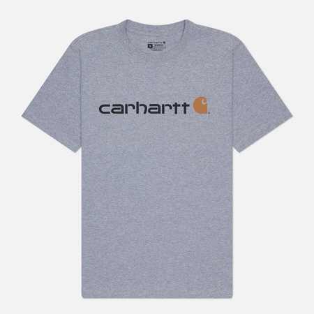 Мужская футболка Carhartt Relaxed Fit Heavyweight Logo Graphic цвет серый размер XXL 4690₽