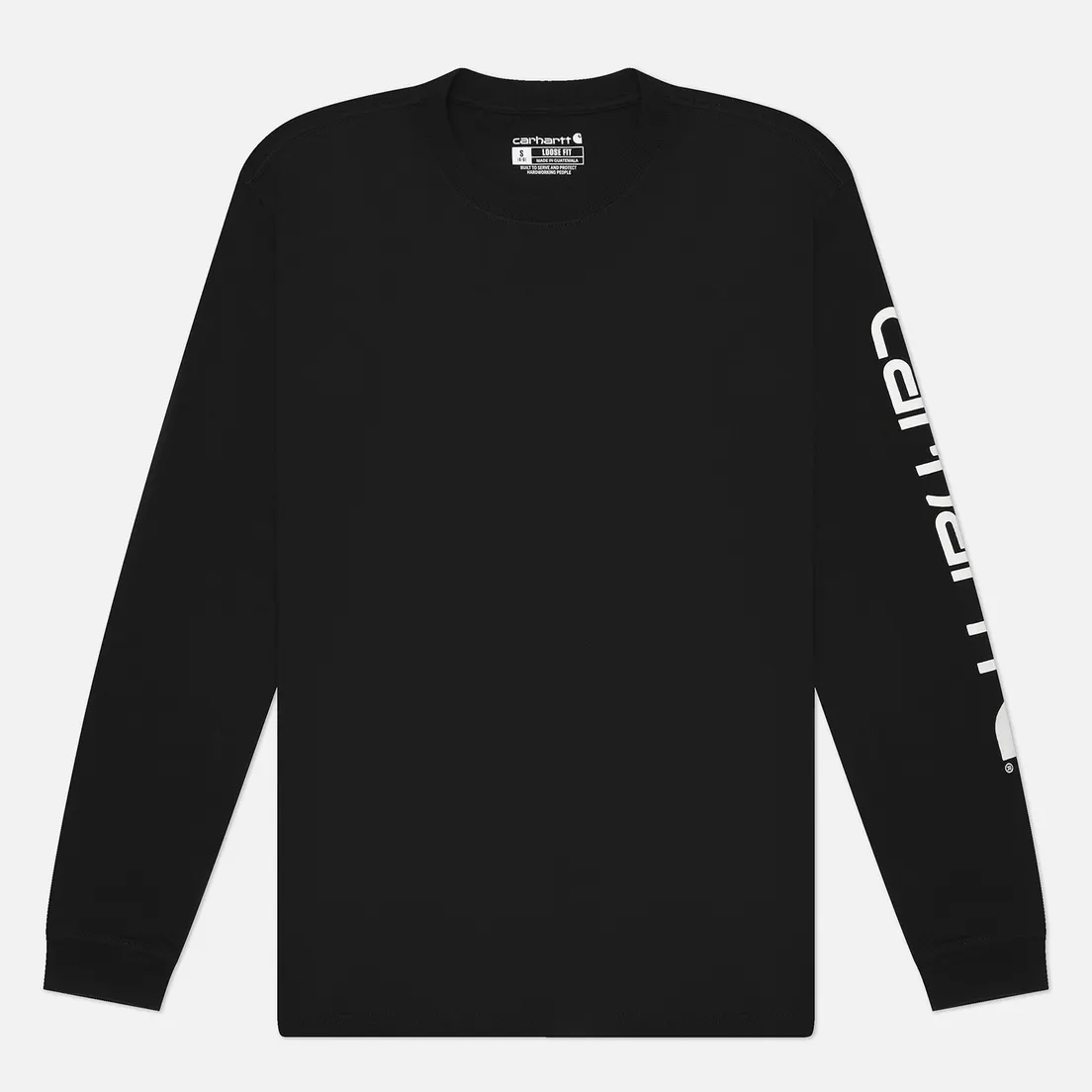 Carhartt Женский лонгслив Loose Fit Heavyweight Logo Sleeve Graphic