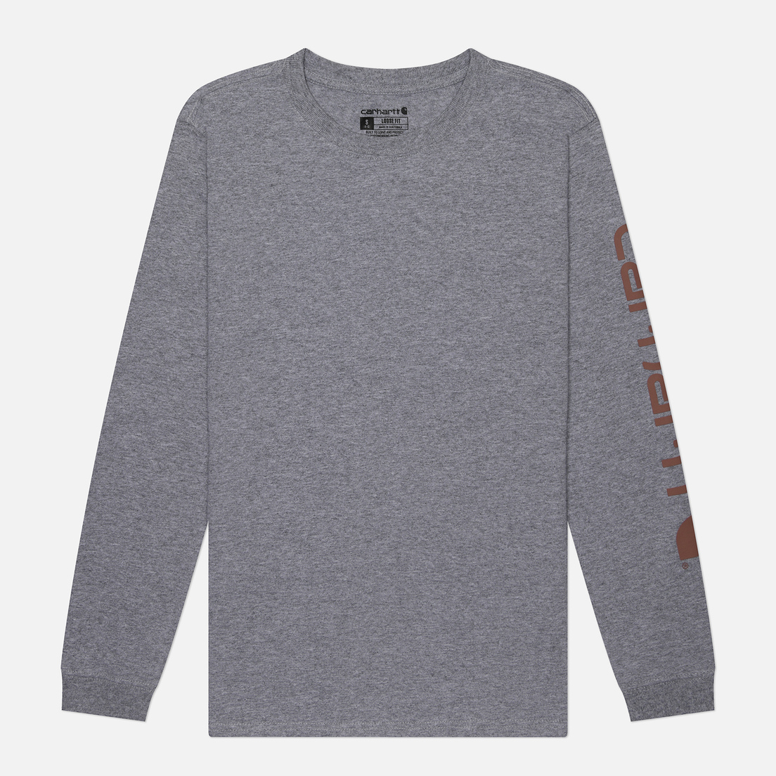 Carhartt Женский лонгслив Loose Fit Heavyweight Logo Sleeve Graphic