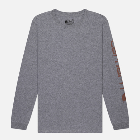   Brandshop Женский лонгслив Carhartt Loose Fit Heavyweight Logo Sleeve Graphic, цвет серый, размер M