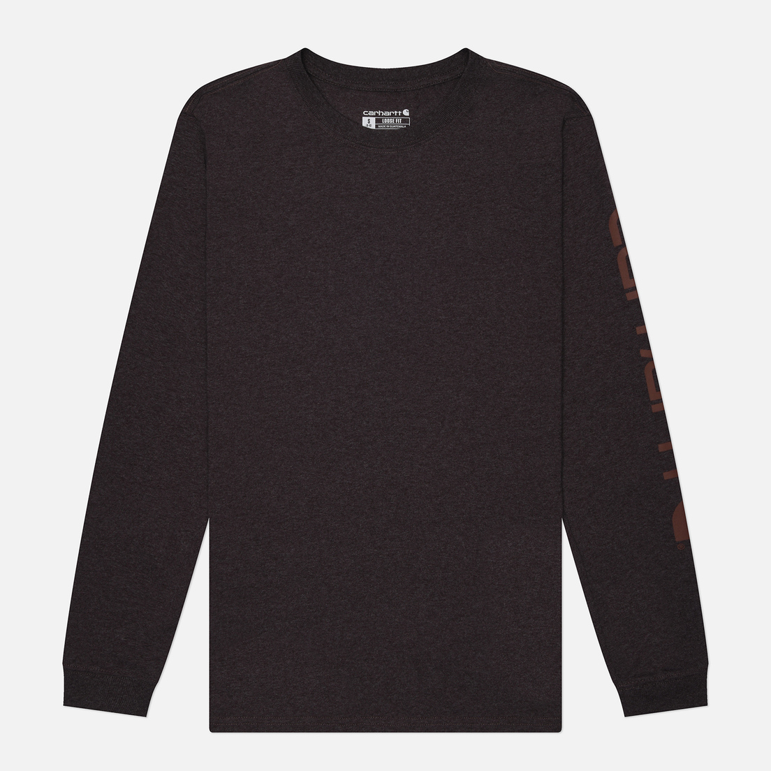 Carhartt Женский лонгслив Loose Fit Heavyweight Logo Sleeve Graphic