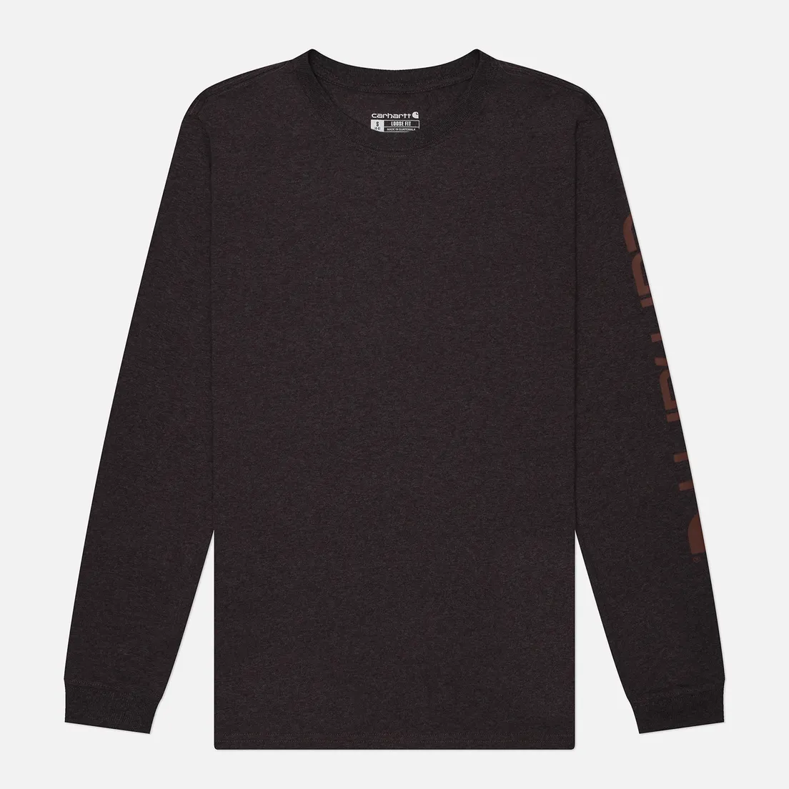 Carhartt Женский лонгслив Loose Fit Heavyweight Logo Sleeve Graphic