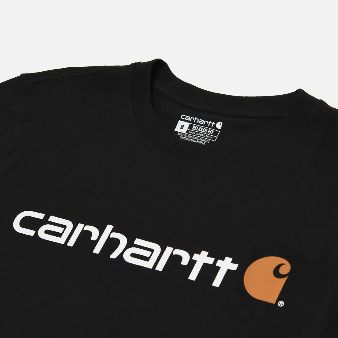 Carhartt Мужской лонгслив Relaxed Fit Heavyweight Logo Graphic