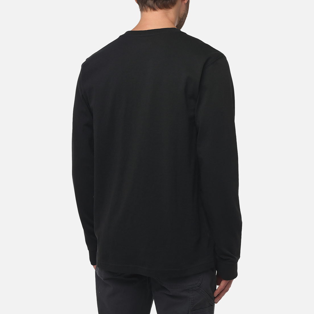 Carhartt Мужской лонгслив Relaxed Fit Heavyweight Logo Graphic