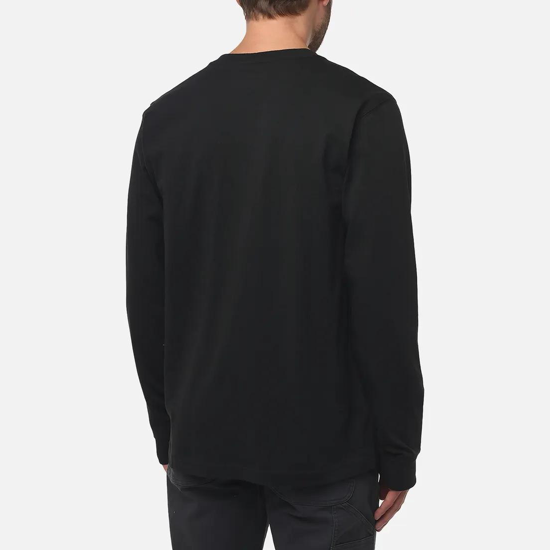 Carhartt Мужской лонгслив Relaxed Fit Heavyweight Logo Graphic