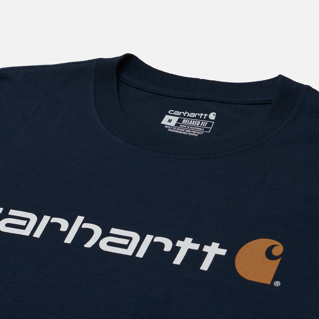 Carhartt Мужской лонгслив Relaxed Fit Heavyweight Logo Graphic