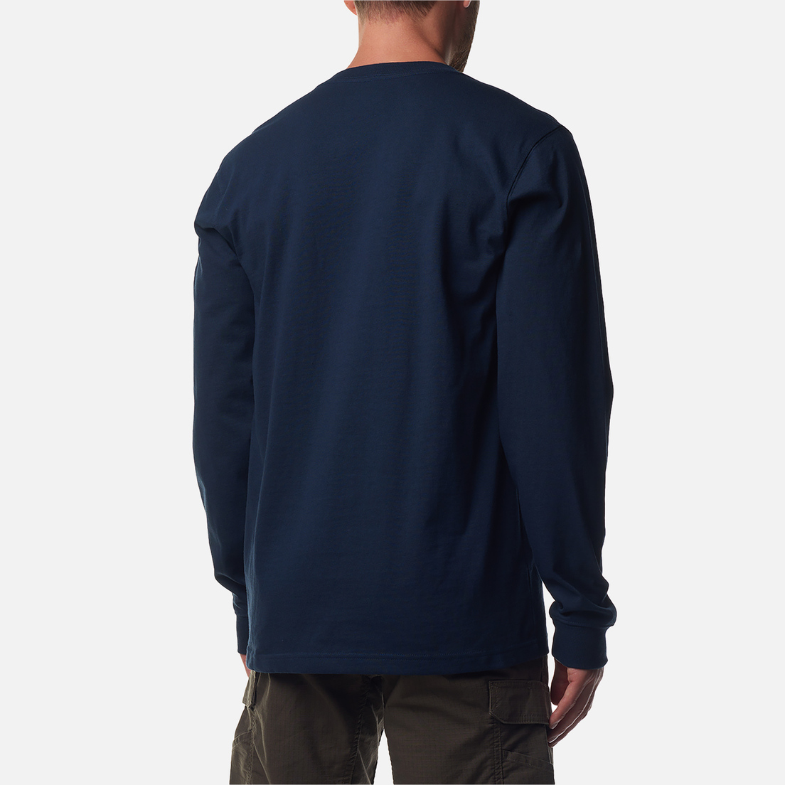 Carhartt Мужской лонгслив Relaxed Fit Heavyweight Logo Graphic