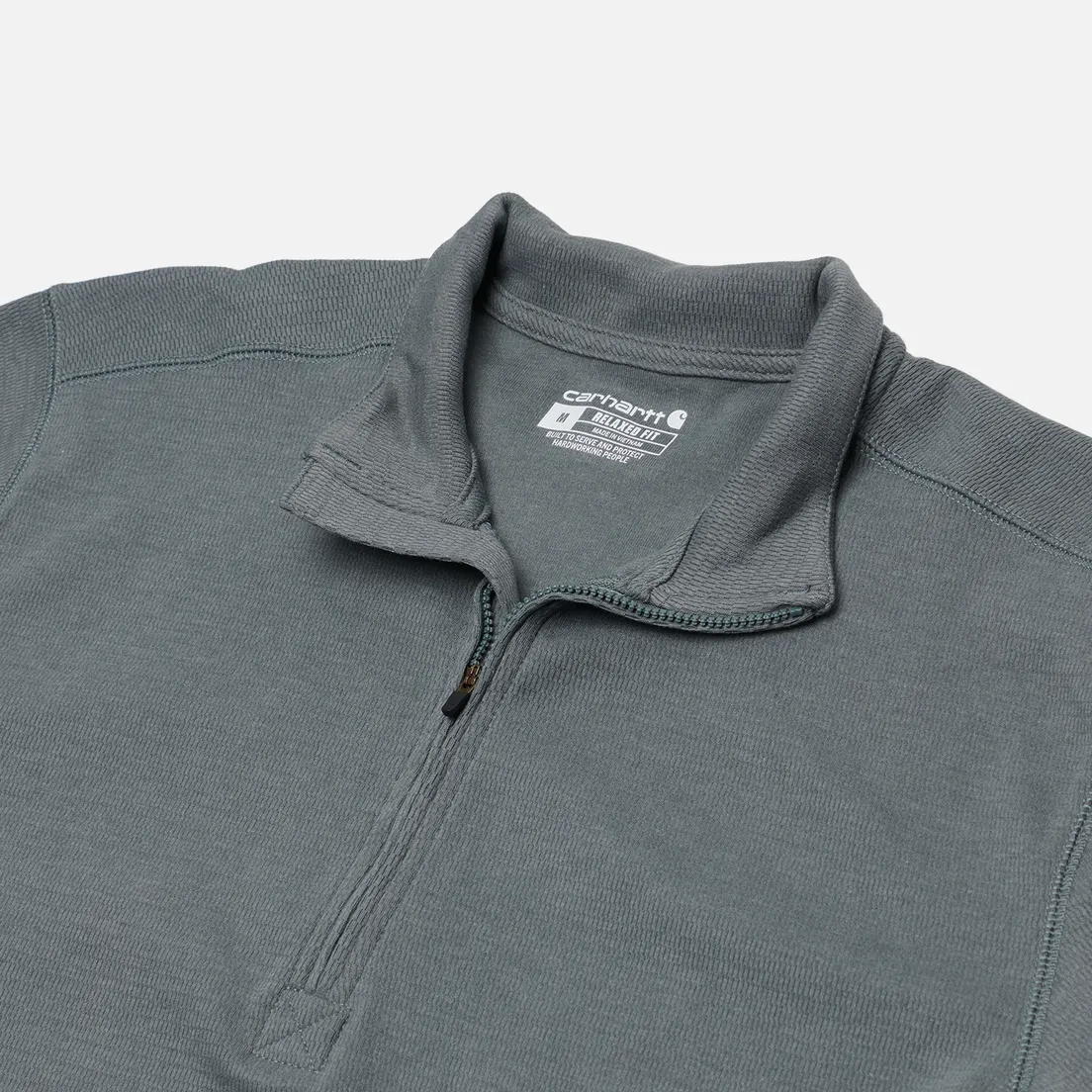 Carhartt Мужской лонгслив Relaxed Fit Heavyweight 1/2 Zip Thermal