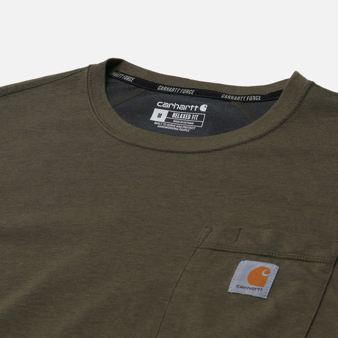 Carhartt Мужская футболка Force Relaxed Fit Midweight Pocket