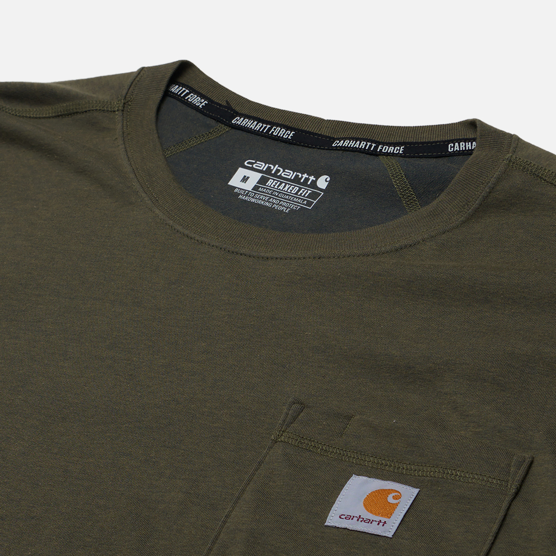 Carhartt Мужской лонгслив Force Relaxed Fit Midweight Pocket