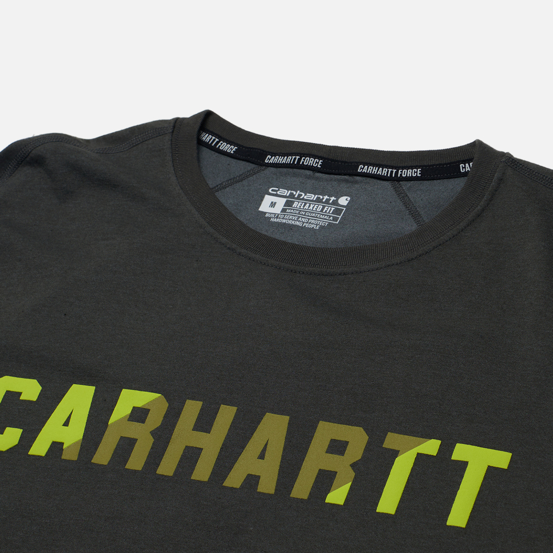 Carhartt Мужская футболка Force Relaxed Fit Midweight Block Logo Graphic