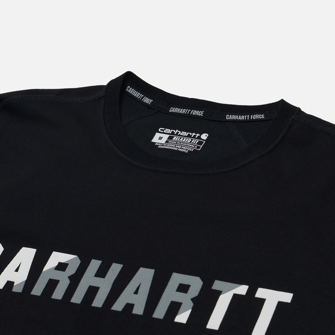 Carhartt Мужская футболка Force Relaxed Fit Midweight Block Logo Graphic