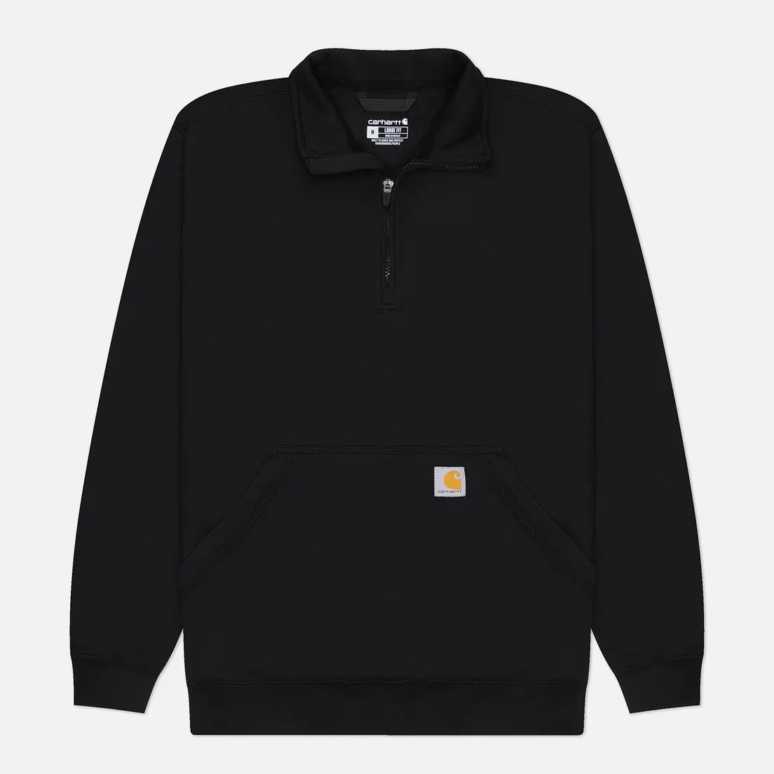 Carhartt Мужская толстовка Loose Fit Midweight Quarter-Zip Mock-Neck