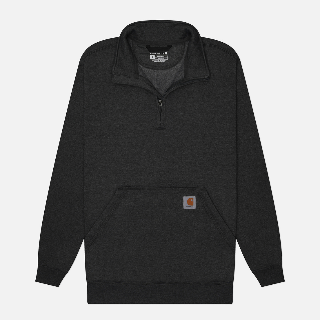 Carhartt Мужская толстовка Loose Fit Midweight Quarter-Zip Mock-Neck