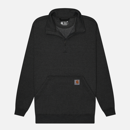 Мужская толстовка Carhartt Loose Fit Midweight Quarter-Zip Mock-Neck цвет серый размер XXL 10790₽