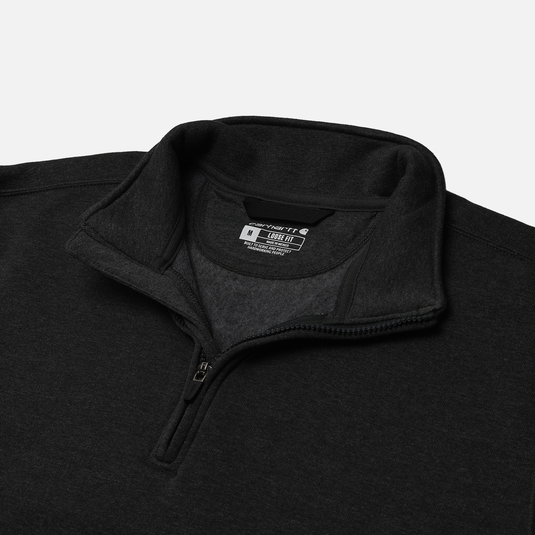 Carhartt Мужская толстовка Loose Fit Midweight Quarter-Zip Mock-Neck