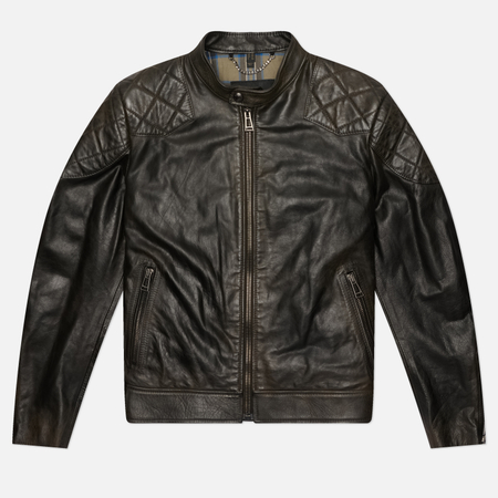 Мужская демисезонная куртка Belstaff Outlaw Icon, цвет чёрный, размер 52