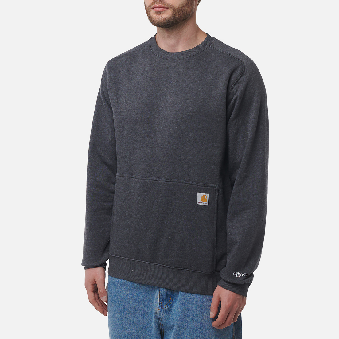 Carhartt Мужская толстовка Force Lightweight Crew Neck