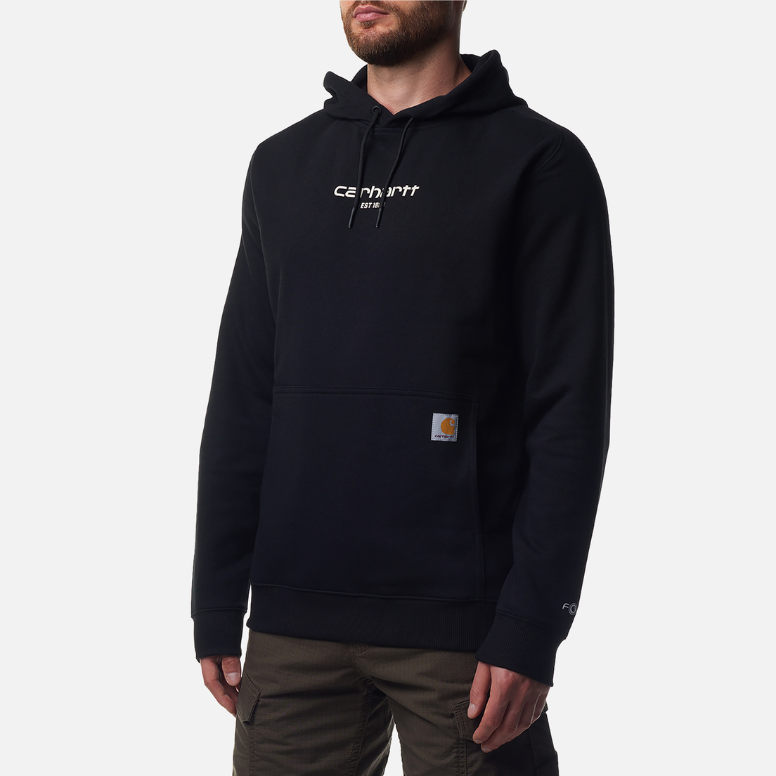 Carhartt Мужская толстовка Force Relaxed Fit Lightweight Logo Graphic Hoodie