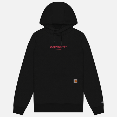 Женская толстовка Carhartt Force Relaxed Fit Lightweight Graphic Hoodie цвет чёрный размер S 12490₽