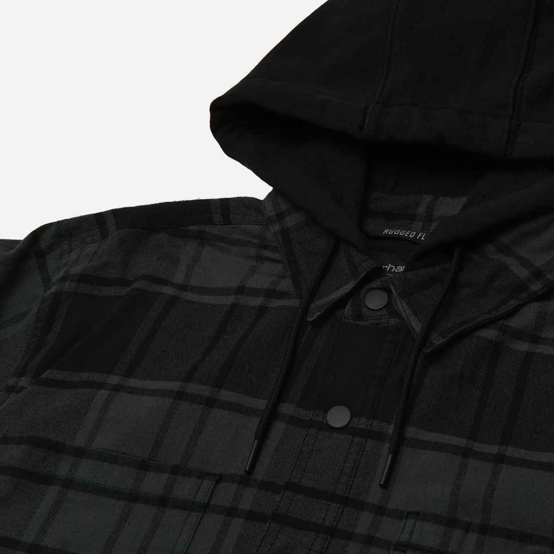 Carhartt Мужская рубашка Rugged Flex Relaxed Fit Flannel Fleece Lined Hooded