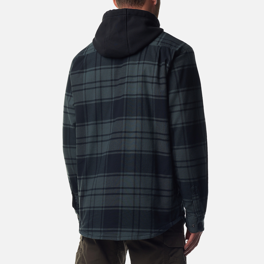 Carhartt Мужская рубашка Rugged Flex Relaxed Fit Flannel Fleece Lined Hooded