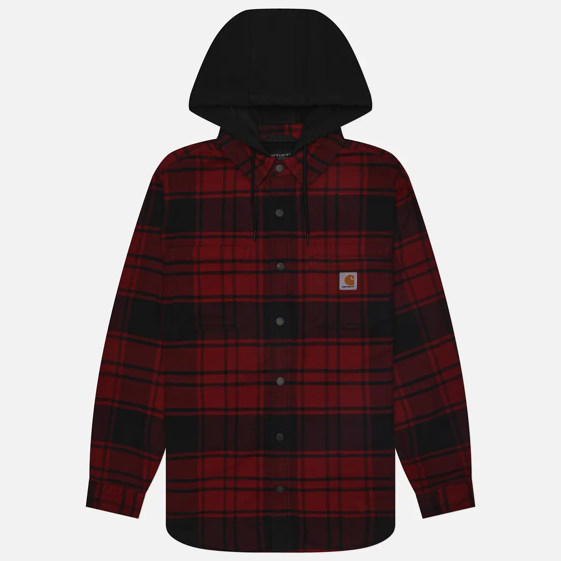 Carhartt Мужская рубашка Rugged Flex Relaxed Fit Flannel Fleece Lined Hooded