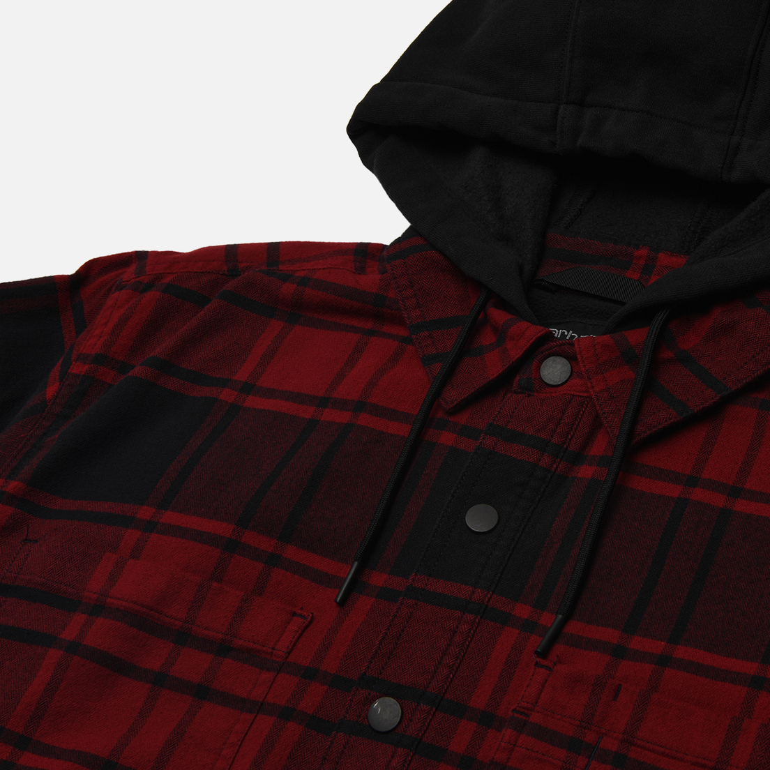 Carhartt Мужская рубашка Rugged Flex Relaxed Fit Flannel Fleece Lined Hooded