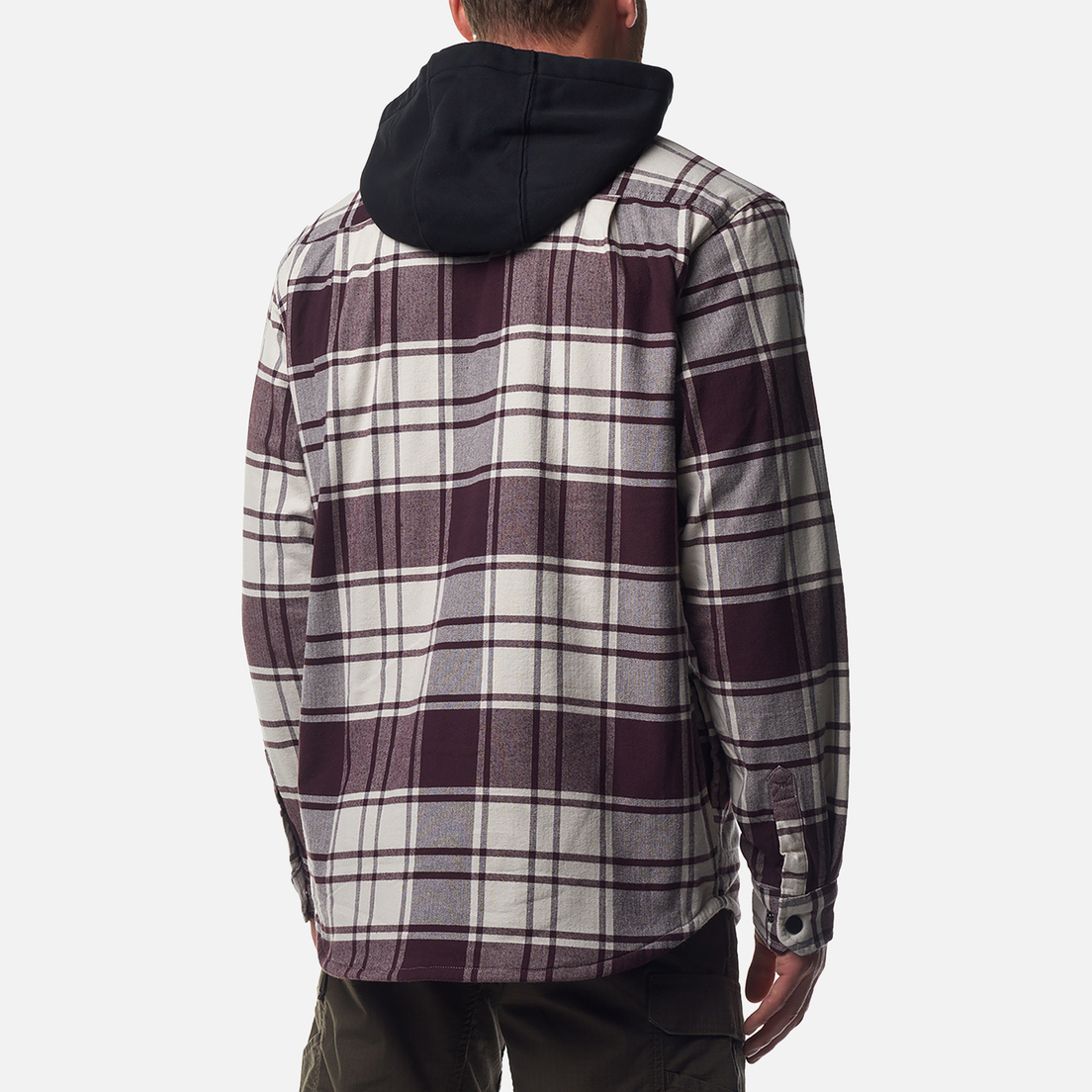 Carhartt Мужская рубашка Rugged Flex Relaxed Fit Flannel Fleece Lined Hooded