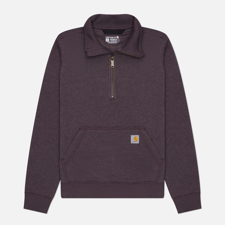 Женская толстовка Carhartt Relaxed Fit Midweight Half Zip, цвет фиолетовый, размер L