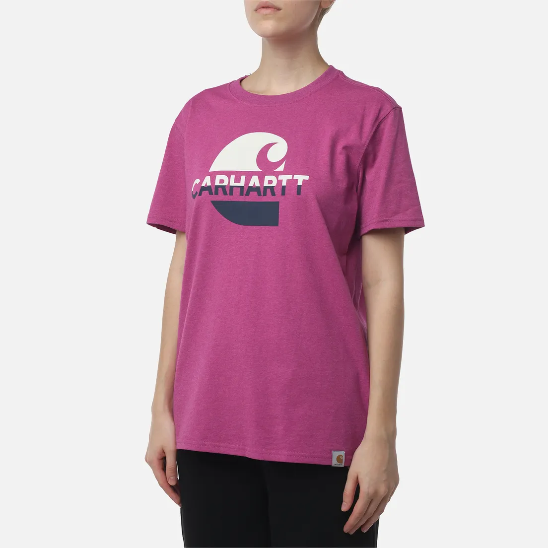 Carhartt Женская футболка Loose Fit Heavyweight Feded C Graphic