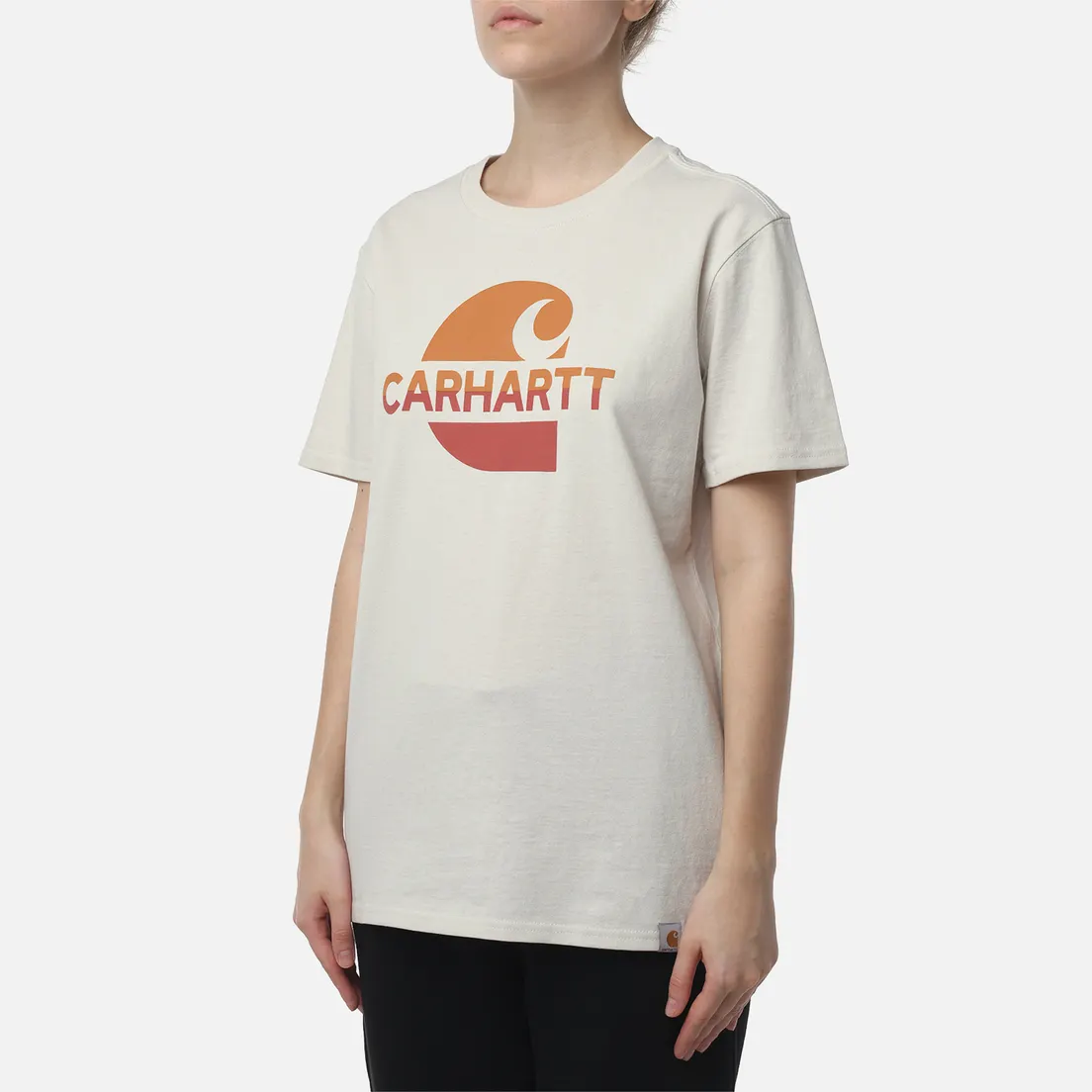 Carhartt Женская футболка Loose Fit Heavyweight Feded C Graphic